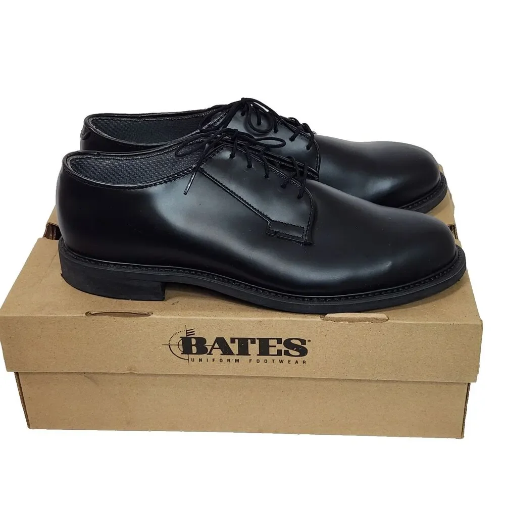 Bates black leather
